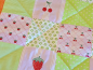 Preview: Endlosmuster Füllmuster Quiltmuster Mix 4 Früchte - redwork Stickdatei